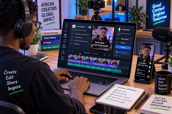 AI video editing and voice tools for content creators