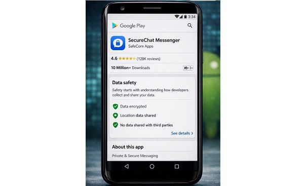 An Android phone showing an app's Permissions screen.