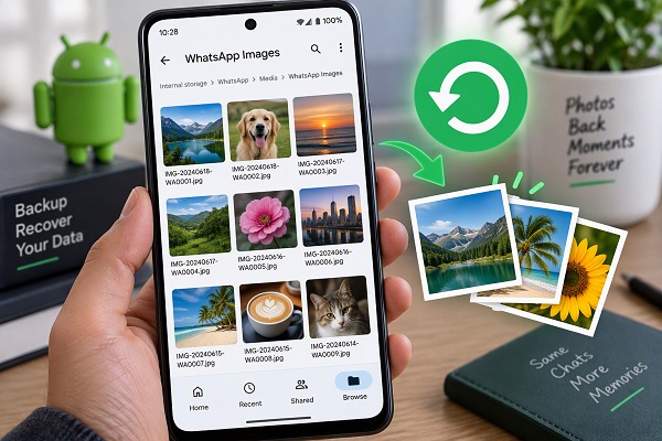 Recover deleted WhatsApp photos from Android storage