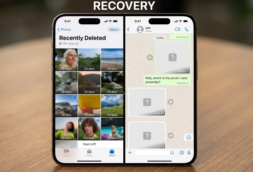 Recover deleted WhatsApp photos on iPhone