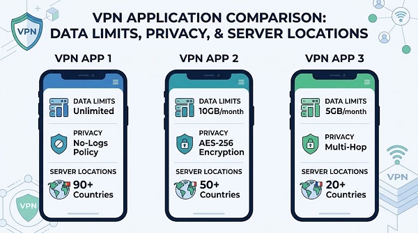Free VPN comparison for Nigerian users